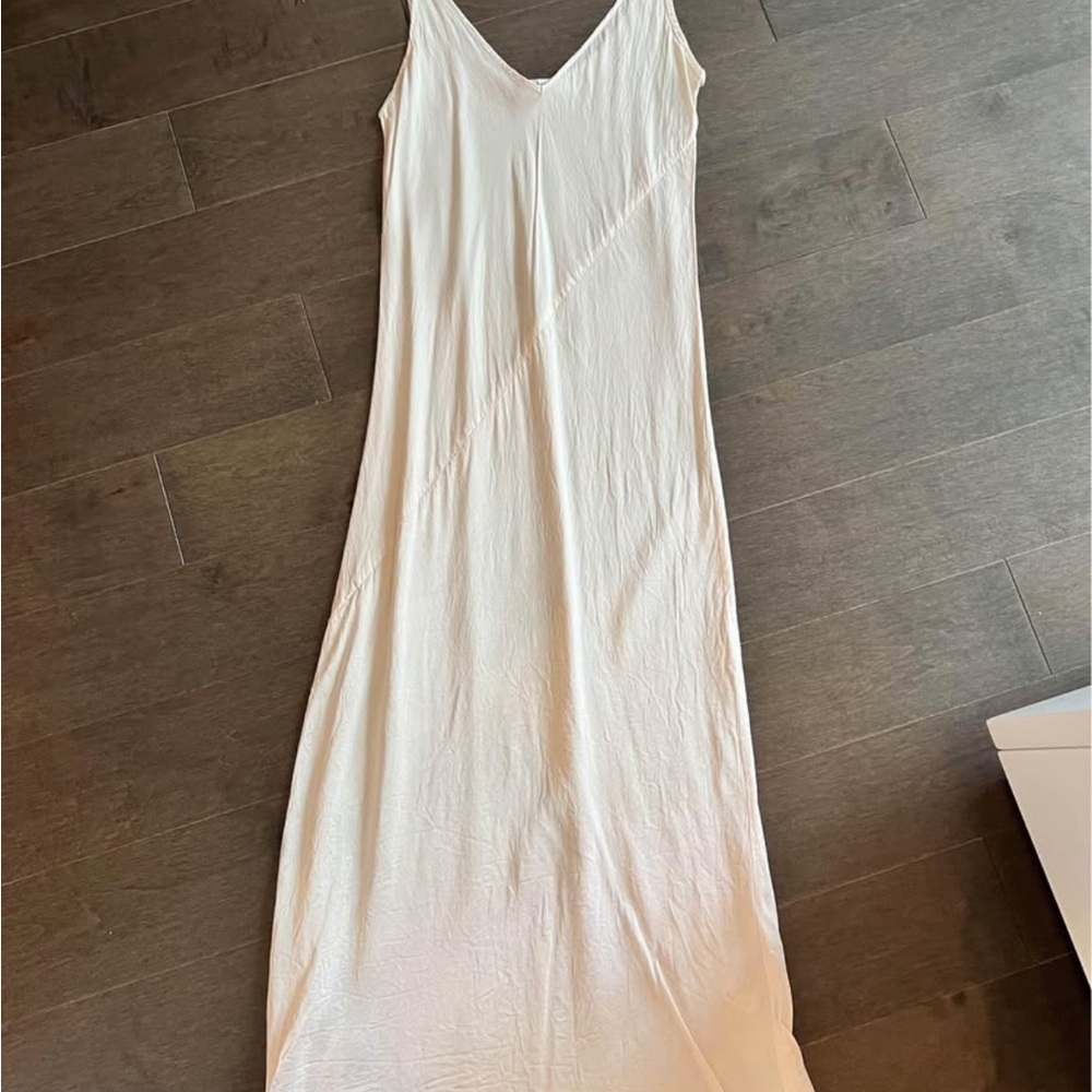 Babaton Cream Slip Midi Dress